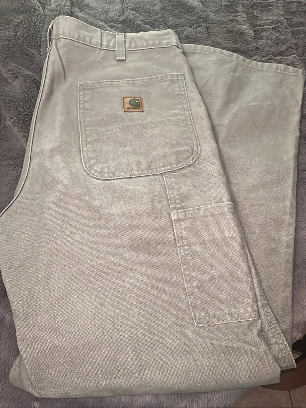 Carhartt cargo Men's Work Pants in khaki/grey 2007 -34/30 (mix41)